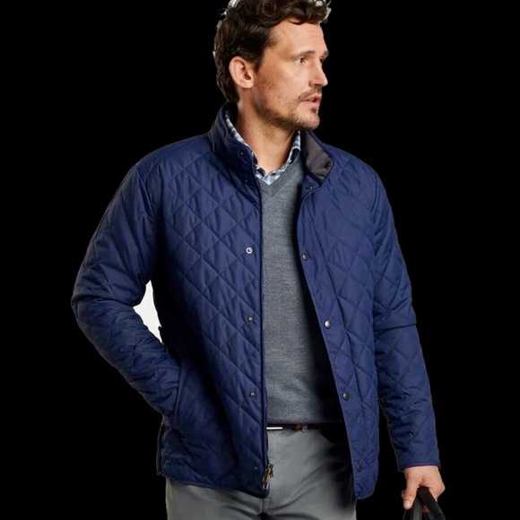 Peter Millar  Suffolk Coat Crown Navy Blue - Picture 2 of 5